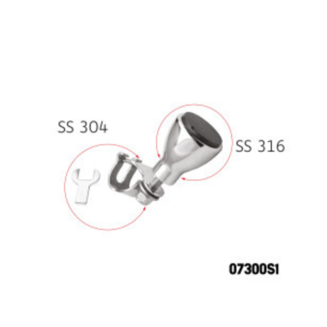 07300S1 S.S KNOB FOR STEERING WHEEL