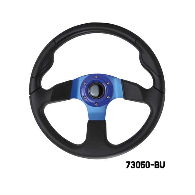 73050-BU STEERING WHEEL (WITH PU SLEEVES) - BLUE