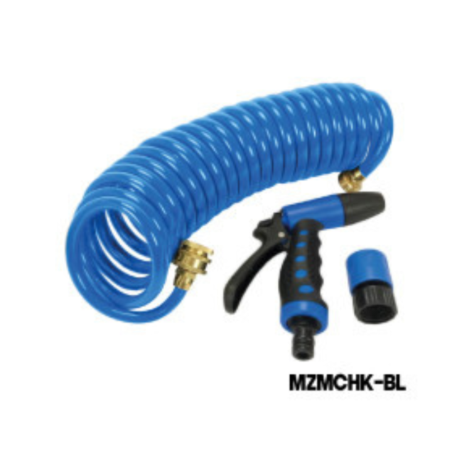 MZMCHK-BL COILED HOSE WITH NOZZLE - BLUE