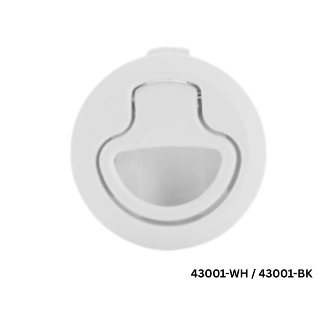 43001-WH & 43001-BK LIFT HANDLE FLUSH LATCH