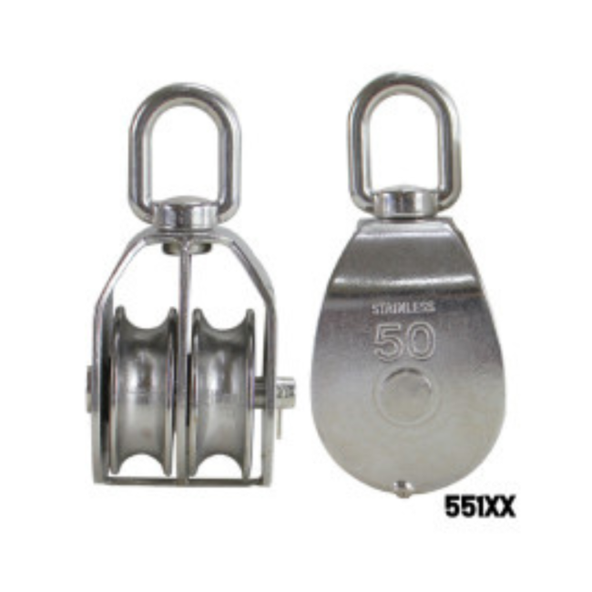 551XX DOUBLE BLOCK SINGLE SHEAVE AISI 304