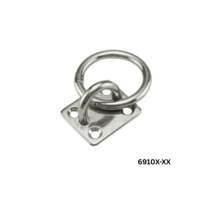 6910X-XX EYE PLATE WITH RING AISI 304