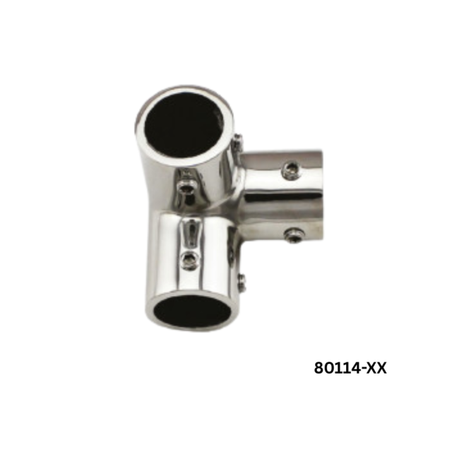 80114-XX 3-WAY CORNER FITTING S.S, AISI 316