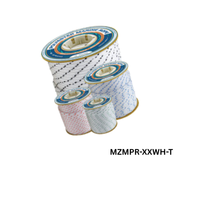 MZMPR-XXWH-T  POLYSTER MARINE ROPE (90 METER SPOOL)