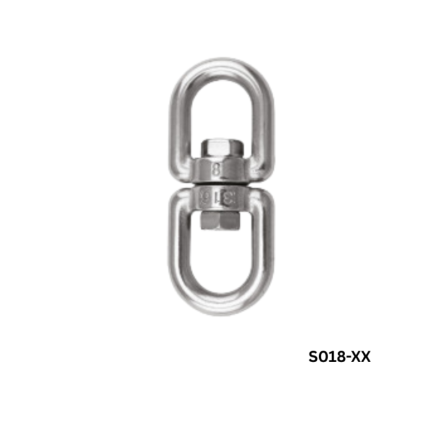 S018-XX SWIVEL EYE & EYE, AISI 316
