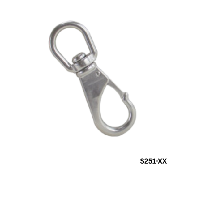 S251 - SWIVEL EYE SNAP AISI 316