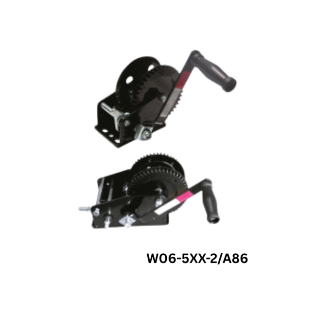 W06-5XX-2/A86 TRAILER WINCHES, POWDER COATED